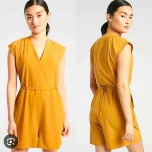 Athleta Mustard Jumpsuit Size XXS S